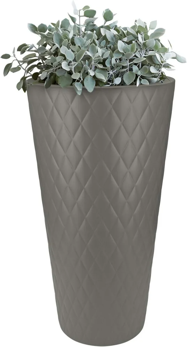 VASO PURE STRAIGHT CRYSTAL HIGH 42cm ANTRACITE - immagine 3