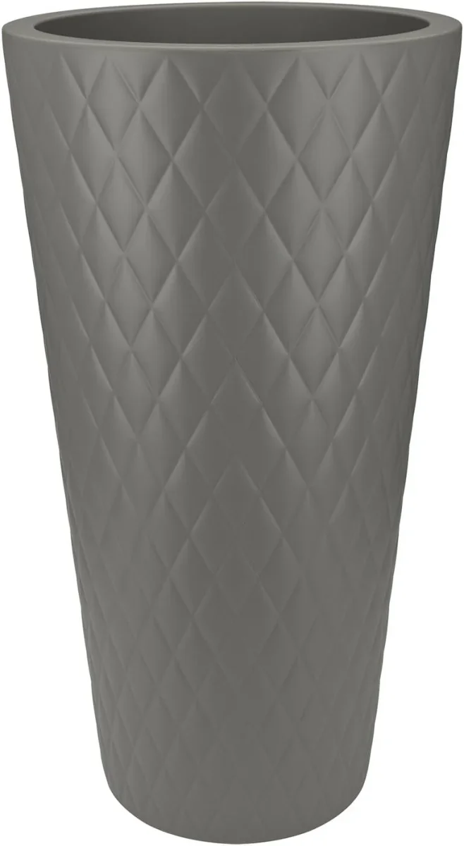 VASO PURE STRAIGHT CRYSTAL HIGH 42cm ANTRACITE - immagine 2