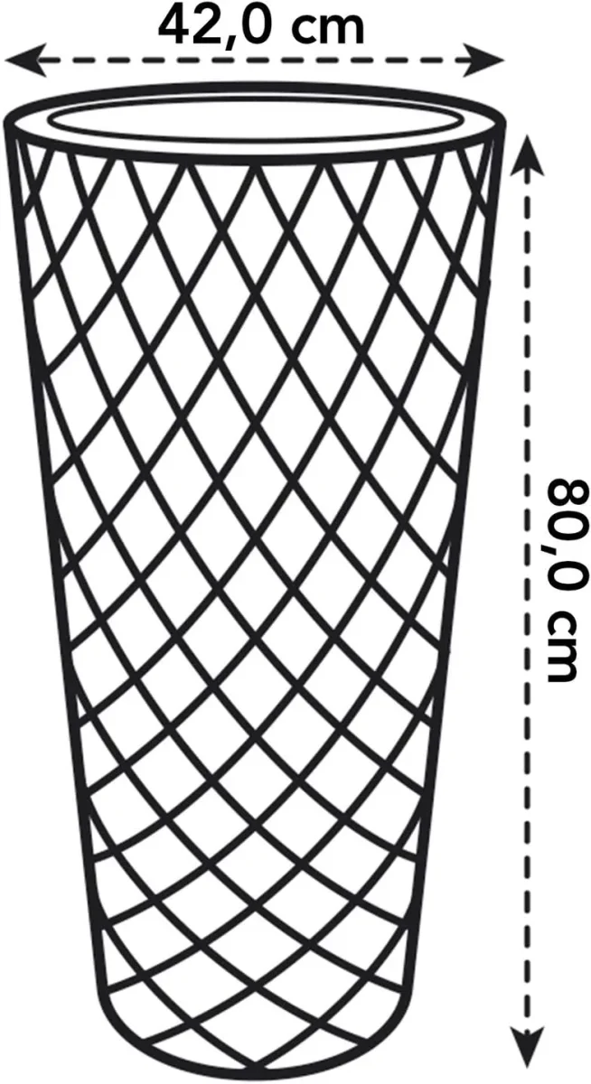 VASO PURE STRAIGHT CRYSTAL HIGH 42cm ANTRACITE - immagine 5