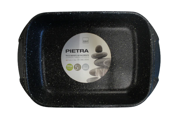 TEGLIA ROSTICCERA ANTIADERENTE PIETRA - immagine 2